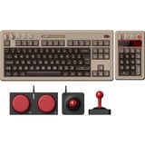 8BitDo Commodore 64 Bundel mechanisch gaming toetsenbord Beige, UK lay-out (QWERTY), Kailh Box White V2, 80% (TKL)	