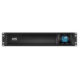 APC Smart-UPS SMC2000I-2U Noodstroomvoeding Zwart, 6x C13, Rack Mountable, USB, 2000VA