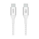 Belkin BoostCharge USB-C > USB-C kabel Wit, 1 meter, 240 W