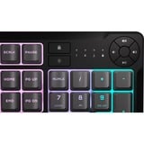 Corsair K55 CORE RGB, gaming toetsenbord Lichtgrijs, US lay-out, Membraan, RGB-leds