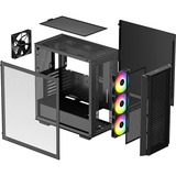 DeepCool CG540 midi tower behuizing Zwart | 2x USB-A | Window