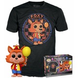 Funko Pop! And Tee: Five Nights At Freddy's - Flocked Balloon Foxy T-Shirt Zwart, XL
