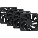 HYTE FA12 case fans Zwart, 4 stuks, 120 x 120 x 25 mm, PWM, 4 stuks
