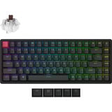 Keychron K2 QMK-J3, toetsenbord Zwart, US lay-out, Keychron Super Brown, RGB leds, 75%, Cherry double-shot PBT, hot swap, Bluetooth 5.2 | USB-C