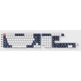 Keychron Key DouShot PBT Bu/Bk/Wh     Full OEM US keycaps Donkerblauw/wit, 137 Stuks, US-Layout (ANSI)