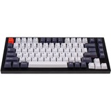 Keychron Key DouShot PBT Bu/Bk/Wh     Full OEM US keycaps Donkerblauw/wit, 137 Stuks, US-Layout (ANSI)