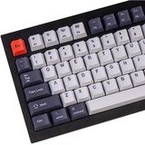 Keychron Key DouShot PBT Bu/Bk/Wh     Full OEM US keycaps Donkerblauw/wit, 137 Stuks, US-Layout (ANSI)