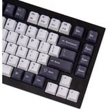 Keychron Key DouShot PBT Bu/Bk/Wh     Full OEM US keycaps Donkerblauw/wit, 137 Stuks, US-Layout (ANSI)