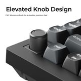 Keychron V1 Ultra 8K Wireless Custom Mechanical Keyboard Zwart, US lay-out (QWERTY), Keychron Silk POM Banana, 75%, RGB, Hot swap, 2.4 GHz | Bluetooth 5.3 | USB-C