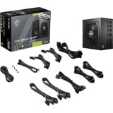 MSI MAG A850GL PCIE5 II, 850 Watt voeding  Zwart, 4x PCIe, 1x 12VHPWR, Kabelmanagement