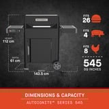 Masterbuilt AutoIgnite Series 545 Digitale houtskoolbarbecue en -rookoven Zwart, WiFi-besturing