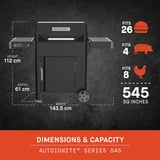 Masterbuilt AutoIgnite Series 545 Digitale houtskoolbarbecue en -rookoven Zwart, WiFi-besturing