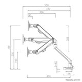 Neomounts FPMA-D750BLACK2 Monitorarm Zwart