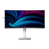 Philips 34B2U5900C/00 34" 4K UHD UltraWide monitor Zilver, HDMI, DisplayPort, Audio, LAN, USB-C, 120 Hz