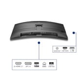 Philips 34B2U5900C/00 34" 4K UHD UltraWide monitor Zilver, HDMI, DisplayPort, Audio, LAN, USB-C, 120 Hz