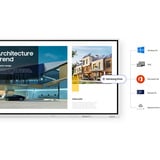 Samsung LH75WMFWLGCXEN Flip Pro Interactive Display WMF-X 4K Wit/grijs, HDMI, LAN, WiFi, BT, USB, Tizen 9.0, Touch