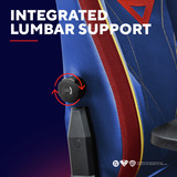 Trust GXT 721SM Ruya Pro Superman Gaming Stoel Blauw/rood