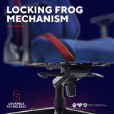 Trust GXT 721SM Ruya Pro Superman Gaming Stoel Blauw/rood