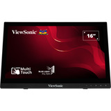 ViewSonic 10-point Touchscreen monitor TD1630-3 16" Zwart, 1x HDMI, 1x VGA