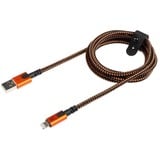 Xtorm Xtreme USB naar Lightning kabel 12W Oranje/zwart, 1,5 meter