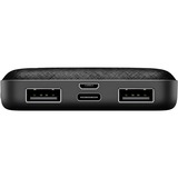 goobay Power Bank Compact 5,000 mAh powerbank Zwart, 5 Ah, 2x USB-A, 1x USB-C