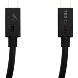 i-tec Thunderbolt 3 kabel Zwart, 1,5 meter, 40 Gbps, 100W PD, USB-C Compatible