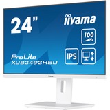 iiyama ProLite XUB2492HSU-W6 23.8" monitor Wit (mat), HDMI, DisplayPort, USB, Audio