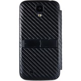 Anymode Kickstand Folio Cover voor Samsung Galaxy S4 telefoonhoesje Zwart