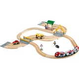 BRIO World - Rails en weg treinset Baan