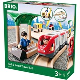 BRIO World - Rails en weg treinset Baan 