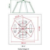 Coleman Octagon Blackout tent Donkergroen