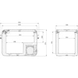 Dometic CFX3 45 koelbox Donkergrijs/lichtgrijs