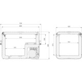 Dometic CFX3 55IM koelbox Donkergrijs/lichtgrijs