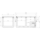 Dometic CFX3 75DZ koelbox Donkergrijs/lichtgrijs