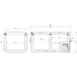 Dometic CFX3 95DZ koelbox Donkergrijs/lichtgrijs