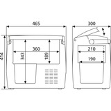 Dometic CoolFreeze CDF 18 koelbox Donkergrijs/lichtgrijs