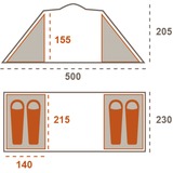 Grand Canyon ATLANTA 4 Mojave Desert tent Beige