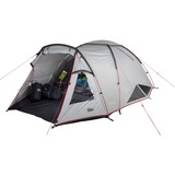 High Peak Alfena 3.0 tent Lichtgrijs/rood