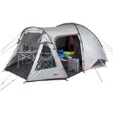 High Peak Amora 5.0 tent Lichtgrijs/rood