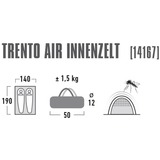 High Peak Binnentent Trento Air Wit