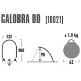 High Peak Calobra 80 tent Aluminium/grijs