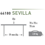 High Peak Sevilla campingtafel 