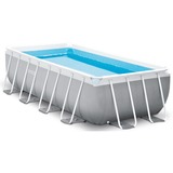 Intex Rechthoekig Prism Frame Zwembad Set 400x200x100cm Lichtgrijs/blauw, Filterelement ECO 604G