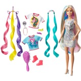 Mattel Barbie Fantasy Hair met zeemeermin en eenhoorn looks Pop 