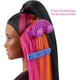 Mattel Barbie Regenboog-Glitterhaar Pop 