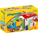PLAYMOBIL 1.2.3 - Werkman met sorteer-garage Constructiespeelgoed 70184