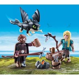 PLAYMOBIL Dragons - Hikkie en Astrid met Babydraak Constructiespeelgoed 70040