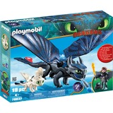 PLAYMOBIL Dragons - Tandloos en Hikkie met Babydraak Constructiespeelgoed 70037
