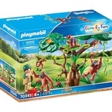 PLAYMOBIL Family Fun - Oerang-Oetans in de boom Constructiespeelgoed 70345
