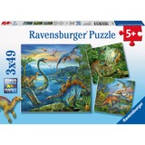 Ravensburger Dinosauriërs 3x49 stukjes Puzzel